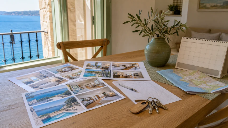 Priprema fotografija, kalendara i sadržaja za web stranicu apartmana