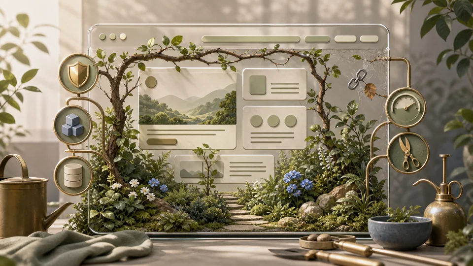 Web stranica kao digitalni vrt koji traži sigurnost, nadogradnje i redovitu brigu
