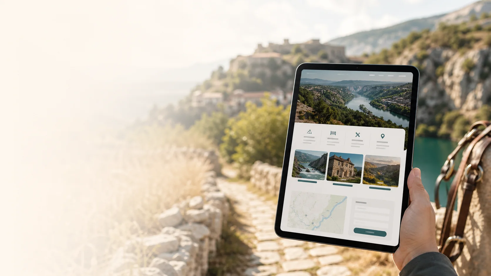 Tablet prikaz web stranice za posao u Sinju i Cetinskoj krajini